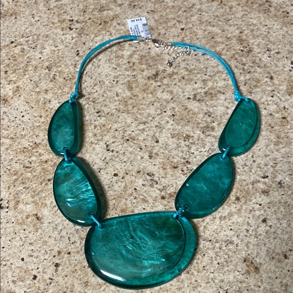 Style & Co. Blue Statement Necklace with Artistic Design